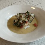 NALA - 魚料理 シマイサキの薪焼き バジルとトマトのバターソース