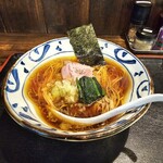 真 卓朗商店 - プレミアム木桶巴醤油鶏醤油らぁ麺（1300円）