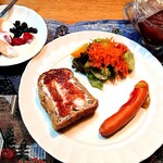 신슈 햄 카루이자와 코우보우 가루이자와에키점 - 고원 스타일 아침 식사 플레이트를 준비해 보았습니다❤