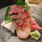 味乃 じゃんぼ - 【2014年10月03日訪問】刺身もり
