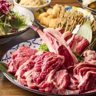 ◆炭火焼きで楽しむジンギスカン