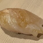 鮨 にし岡 - 神経締め クエ(熊本・天草)　◎