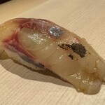 鮨 にし岡 - 神経締め 鬼アジ(兵庫・明石)　◎◎