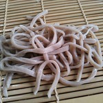 大清水食堂 - ざるそば￥450の十割田舎蕎麦（H26.10.3撮影）