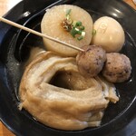 おでん居酒屋 三幸 - 車麩、イカ団子、玉子、大根