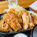 麦 - 料理写真:ど迫力の盛り！