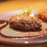 kitchen俊貴 - ２０２５年８月再訪：特選黒毛和牛 Ａ５等級雌限定ハンバーグステーキ☆