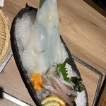 海鮮・串焼き 満天 - 山陰産 白いか 丸ごと1匹 姿盛り¥1,969