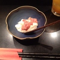 鮨 惣五郎 - ①お通し　お豆腐と酒盗