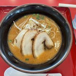くるまやラーメン - 味噌チャーシュー3枚