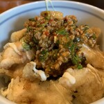 Udama 谷町base - 混ぜ麺の具をオンして　麻婆マヨ丼に