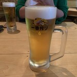 大衆酒場 天 - キリン一番搾り 550円