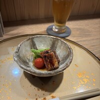 うなぎ 目白ぞろ芽 - 夏野菜のうざく