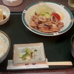笑夢 - イカのバター焼き定食