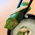 Wagyu teppanyaki steak house Kiyomizu 創 SOU - よく冷えていてトロミと粘りけのあるお出汁に包まれたオクラが
                                夏の火照った身体に心地よい食感と喉ごしを届けてくれます♪