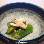 Wagyu teppanyaki steak house Kiyomizu 創 SOU - 小鉢(オクラのおひたし)