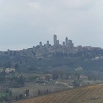 Gelateria Dondoli - 塔が沢山見えるのがサンジミニャーノの街。