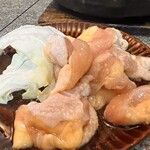 ふれあいの里 - 背肉のしょうゆニンニク焼き 1,200円