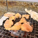 ふれあいの里 - 教育中(背肉のしょうゆニンニク焼き)