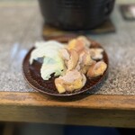 ふれあいの里 - 背肉のしょうゆニンニク焼き 1,200円