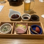 串かつ・すし 道頓堀たちばな - 先付け