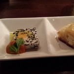 Bistro清水亭 - 通し～ひじきのテリーヌとチーズのパイ包み