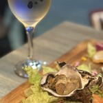 上野の森スモークダイニングGAGA - 牡蠣の燻製と白ワインのマリアージュハート