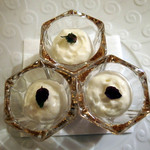 Bouley - Chilled Wellfleet Oysters. 
      Meyer lemon dressing