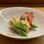 Hana Ichi - 酢みそ(サザエ、げそ、アスパラ)