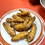 新香園 - 手羽唐揚げ。2人前