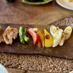 吟八亭 やざ和 - 鴨焼き