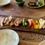 吟八亭 やざ和 - 鴨焼き