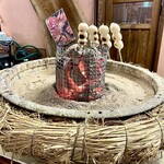 九酔渓温泉 桂茶屋 - 焼き団子400円風情があります