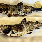 九酔渓温泉 桂茶屋 - ヤマメもいただきました。さっきまで生きてた新鮮！塩加減もいい美味い