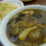 BeBe - 中華風カレー（野菜、肉入りあんかけカレー）のスパゲッティ９８０円