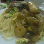 BeBe - 中華風カレー（野菜、肉入りあんかけカレー）のスパゲッティ９８０円