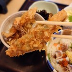和食レストランとんでん - ミニ旨いわし天丼②