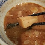 三田製麺所 新宿西口店 - 太いメンマ