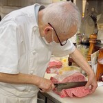 やすだ - お父さんの職人技が光ります✨灰汁が出ないしゃぶしゃぶ、お見事でした！！