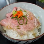 やすだ - ポン酢にワンバンしてオンザライス✨