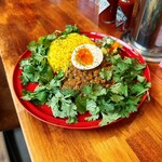 ラッキー - パクチーキーマカレー　1450円