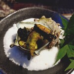 広丞庵　かのか - さざえのハーブ焼き♪日本酒が進む