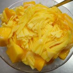 老媽冰店 - 芒果雪花冰（NT$130≒660円）