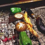 広丞庵　かのか - 野菜と海老♪全て丸ごといただけます