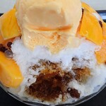 家鄉八寶冰 - 芒果牛奶冰の断面