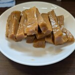 自家製麺 らぁ麺はち - トッピングのメンマは、麺メニューと共に券売機で購入