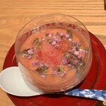 天麩羅 巽 - トマトとモッツアレラチーズの冷菜