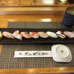 松乃鮨 - 地魚８貫&玉子巻き
