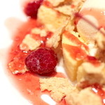 吉野本葛天極堂カフェクデュウー  - くずの子デコのラズベリー '14 9月下旬