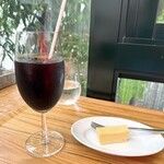 飛行船スタイル 南條 - アイスコーヒー＆チーズケーキ